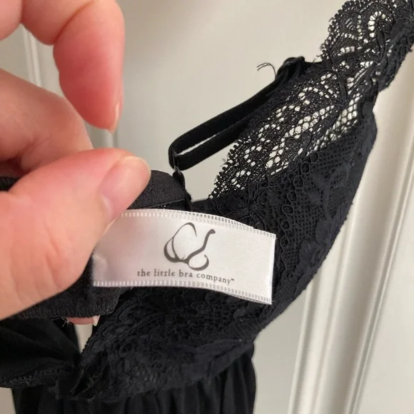 NWOT The Little Bra Company black lace babydoll 28B - Picture 3 of 7
